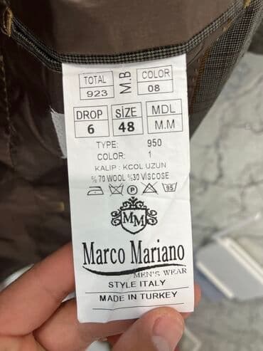 прокат мужских костюмов в баку: Kişi kostyumu✅ Model:Marco Mariano👌 Vəziyyəti:Super👍 Kirayə verilir✅ 3 — 4