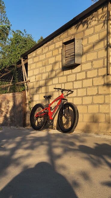 azərbaycan dili qaydalar və testlər: Uşaq/yeniyetmə üçün fatbike tipli velosiped - Rəng: qırmızı, qara — 4