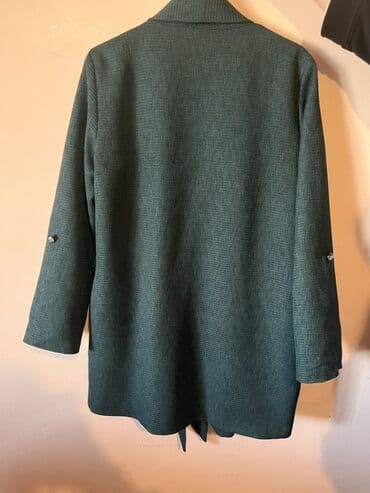 Ev geyimləri, pijamalar: Qadın üçün uzun kardiqan/palto tipli üst geyimi - Rəng: tünd yaşıl — 3