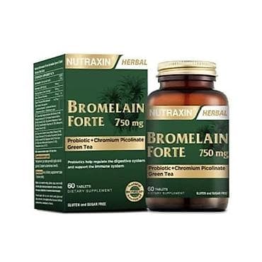 vitamin dermanlar: Nutraxin Xrom tabletleri 60eded -24azn NUTRAXIN Herbal Bromelain Forte — 1