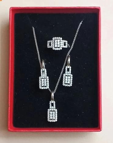 925 ayar gümüş: Dəstə daxildir: Sırğa, Gümüş, 925 Əyar, 11 g — 1