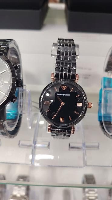 armani canta: Emporio Armani qadın saatları – zərif keramika kolleksiyası • Korpus — 2