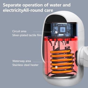 hamam krantları: Su qizdirici Ani sunqizdirici İsti su krani ✅LCD Temperatur Ekranı — 9