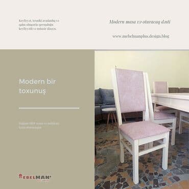 oturacaqlarin uzlenmesi: Stol stul dəsti super endirimlə | MEBELMAN+ Sizin üçün əla fürsət. 📢 — 2