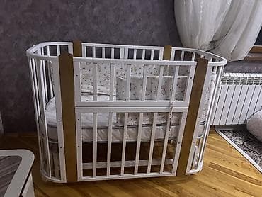 Oğlan və qız üçün, Yumru, Beşik, Dəst ilə, Matras ilə, Yellənmə mexanizmsiz — 4