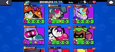 Avtoservis avadanlıqları: Brawl Stars oyunu üçün inkişaf etmiş hesab Əsas göstəricilər: - Kupa — 10