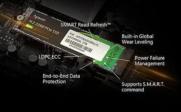 Daxili SSD disk Apacer, 512 GB, M.2, Yeni