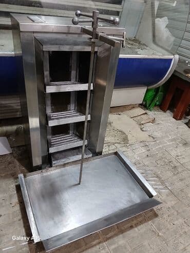 ət çəkən masin: Manqal, köz dönəri, 3 gözlü — 1