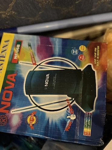 антенна для приема цифрового телевидения: NOVA NF-608B daxili TV antenası - UHF/VHF/FM siqnallarını qəbul edir — 1