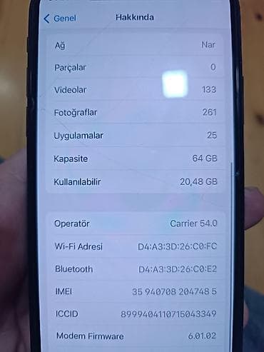 ikinci el redmi note 8: IPhone X, 64 GB, Space Gray, Simsiz şarj — 9