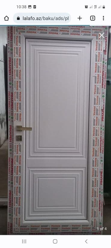 Plastik qapılar: Yeni Plastik qapı 70x200 sm Zamok və çərçivə ilə, Zəmanətli, Ödənişli quraşdırma, Ödənişli çatdırılma — 9