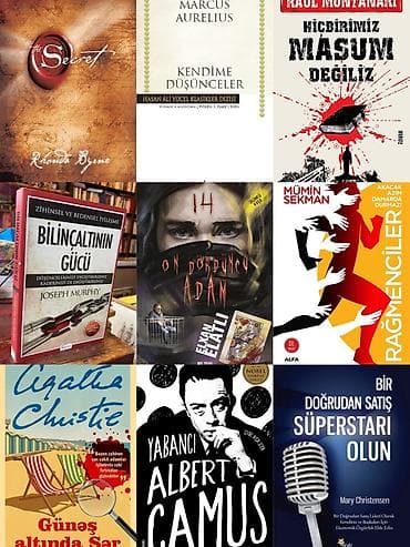 Çoxçeşidli kitab paketi – 12 bestseller və klassik əsər Paketdəki