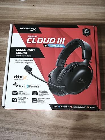 HyperX Cloud III Wireless S oyun qulaqlığı Xüsusiyyətlər: - Simsiz lalafo.az -da HyperX Cloud III Wireless S oyun qulaqlığı Xüsusiyyətlər: - Simsiz
