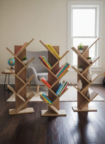 столы из натурального дерева: Новый, Книжная полка — 1