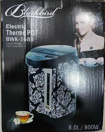 termopot: Samovar termopot Balackbird 800 watt 8 litr tutumlu 360 derece isitme — 3