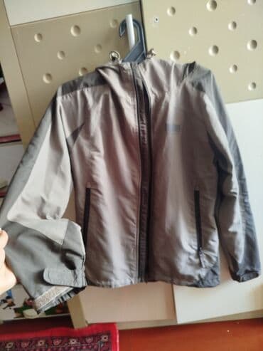 su keçirməyən kişi gödəkçəsi: Outdoor yüngül küləkkeçirməz gödəkcə - Rəng: açıq boz və tünd boz — 3