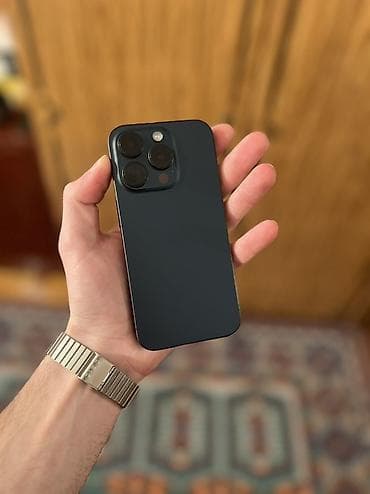 iphone 10 pro max: IPhone 15 Pro, 128 GB, Qara, Zəmanət, Simsiz şarj, Face ID — 1