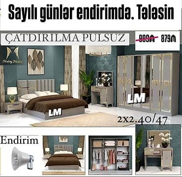 tek dolablar: İkinəfərlik çarpayı, Yeni — 1
