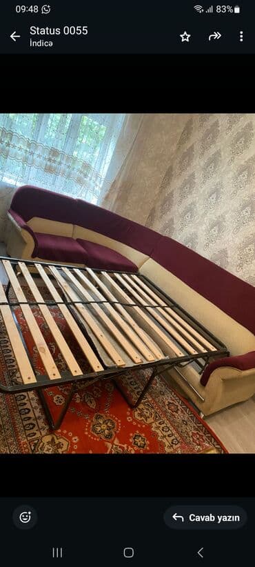 divan xırdalan: Künc divan, Açılan, Bazasız — 1