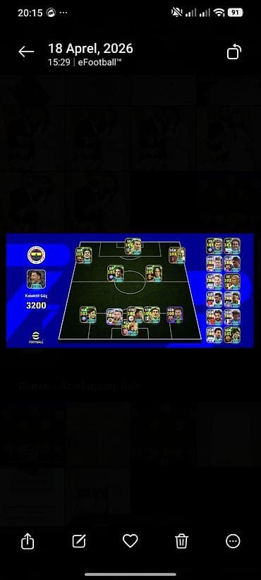 EFootball hesabı – güclü heyət və yüksək reytinqlər - Platforma