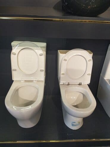 unitaz ikinci əl: Ağ rəngdə, keramika materialdan hazırlanmış unitaz. Klassik dizaynı — 1