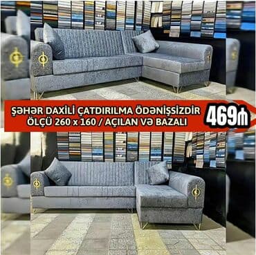 Künc divan, Yeni, Açılan, Bazalı, Parça, Şəhərdaxili pulsuz çatdırılma