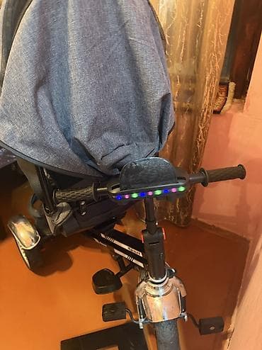 velosipedler ucuz: Uşaq üçtəkərli velosiped-araba (trike) keyfiyyetli mohkem kolyaska — 5