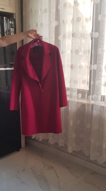 qadınlar üçün süni dublyonkalar: Palto, Mango, M, rəng - Qırmızı — 3