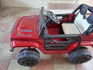 kask satın al: Uşaq elektrik maşını – off-road tipli jeep dizaynı - Rəng: qırmızı — 2