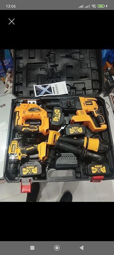 lobzik tch: Dewalt akkumulyatorlu alətlər dəsti – 48V Li-ion (4.0Ah) Komplektdə — 1