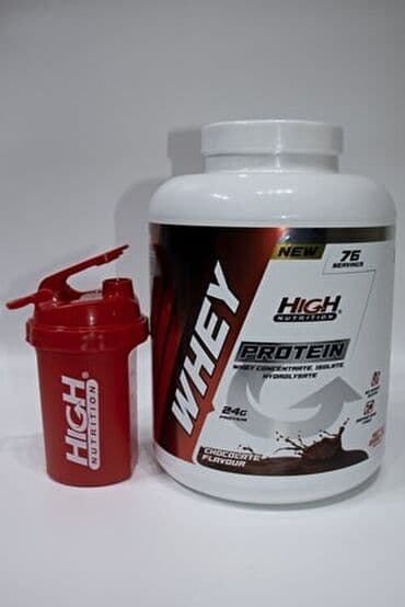 Qaçış trenajorları: High Nutrition Whey protein 2280gr, 76porsiya (Şokalad biskivit) + — 5
