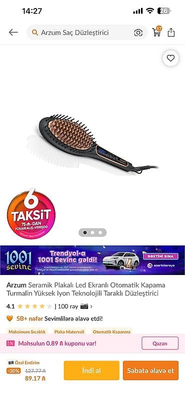 Daraq-fen Arzum, Yeni, Ünvandan götürmə