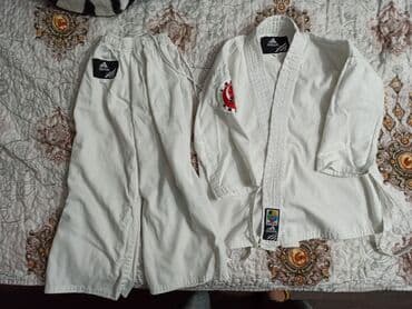 детские футбольные щитки: Мужской спортивный костюм, Adidas, цвет - Белый — 3