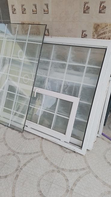 esger sekili: PVC pəncərə dəstləri - Material: ağ rəngli PVC profil - Şüşə: ikiqat — 3