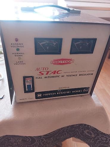 ev saati: AC gərginlik stabilləşdiriciləri (2 ədəd) 1) EMKAY AVR-500W - Model — 2