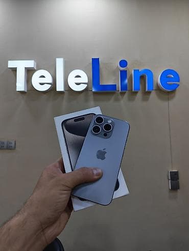 ipad pro m5: IPhone 15 Pro, 128 GB, Natural Titanium, Zəmanət, Simsiz şarj, Face ID — 1