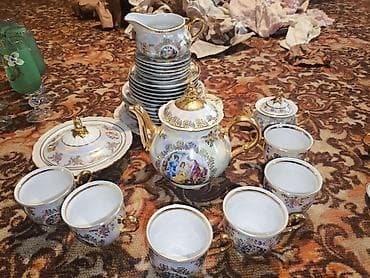 Ev və bağ: Çay dəsti, rəng - Ağ, Farfor — 1
