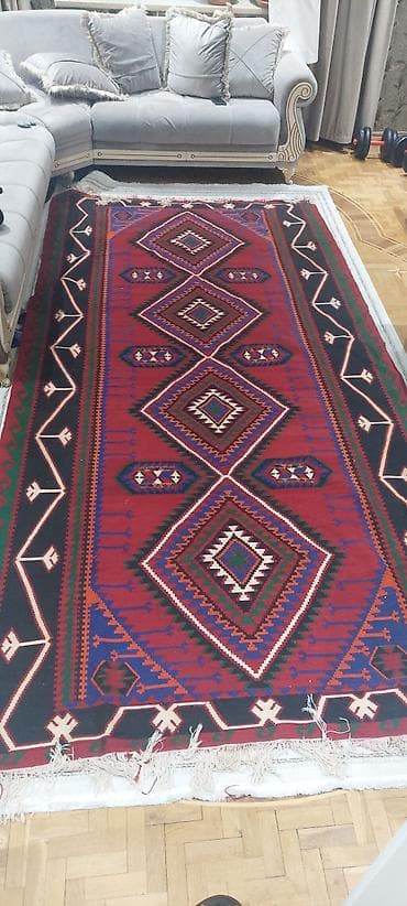 qədimi xalca: Xalça – əl toxuması kilim üslubunda - Naxış: Qədim Qafqaz motivləri — 3