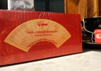 Çay Fohow Lüvey çayı. Məhsulun tərkibi: Puer çayı, astraqal, sürvə