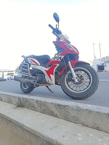lider teker: Moped/Scooter – Sport dizayn, SKY49 prabeq 6000 - Korpus: qırmızı-ağ — 9