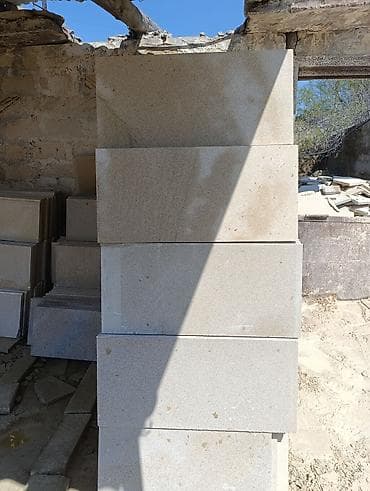 dekor dasi: Təbii daş plitələr – fasad və landşaft işləri üçün Məhsul: - Kəsimi — 3