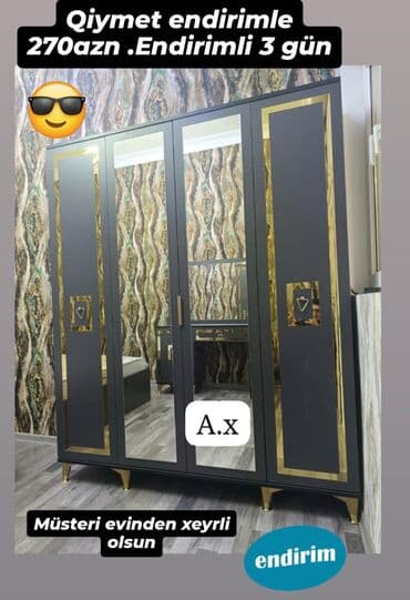 paltar işqafı: Yeni, Qarderob, paltar dolabı — 1