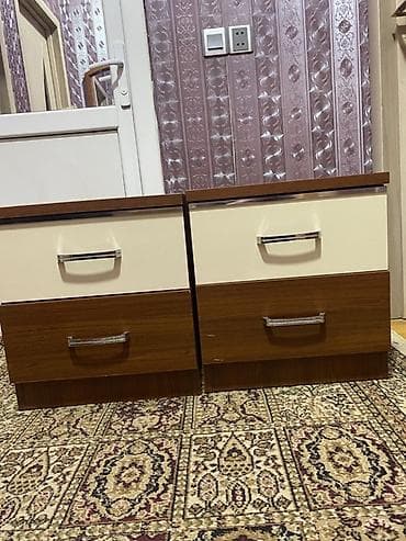 mebel aksesuarlar: İki ədəd komod/yataq otağı tumbası dəsti - Model: 2 çekmecəli — 1