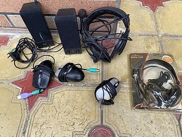 Kompüter aksesuarları dəsti Tərkib: - 2.0 masaüstü akustika (iki ədəd