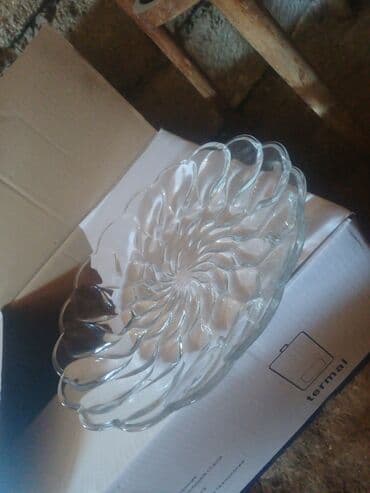 yuxuda xrustal qab görmek: Boşqablar, 1 əd, Şüşə, Türkiyə — 1