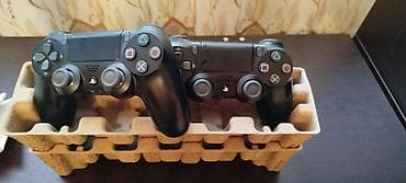 ps4 slim disk: Cox az islenib PlayStation 4 Slim konsolu + 2 ədəd DualShock 4 gamepad — 4