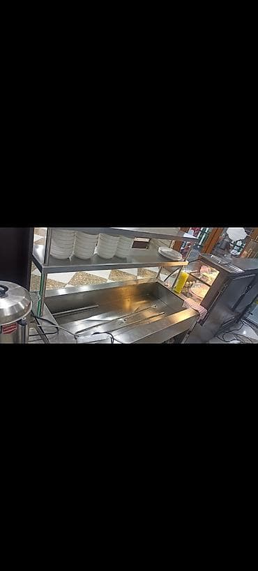 elekt: Paslanmayan poladdan restoran/kafe üçün servis xətti – vitrinli — 1