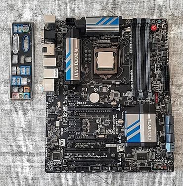 komputer ekrani: Bundle satılır - 165 AZN Ana plata : Gigabyte Z87X-UD3H CPU  — 1