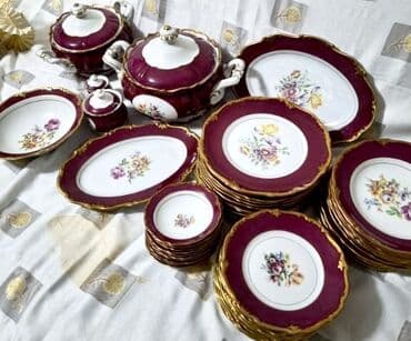 bənövşə: Nahar dəsti, rəng - Bənövşəyi, Farfor — 1