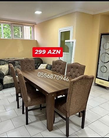 avanqard stol stul: Düz masa, Qonaq otağı üçün, 6 nəfər, Açılmayan, Rusiya, Zəmanətli — 5